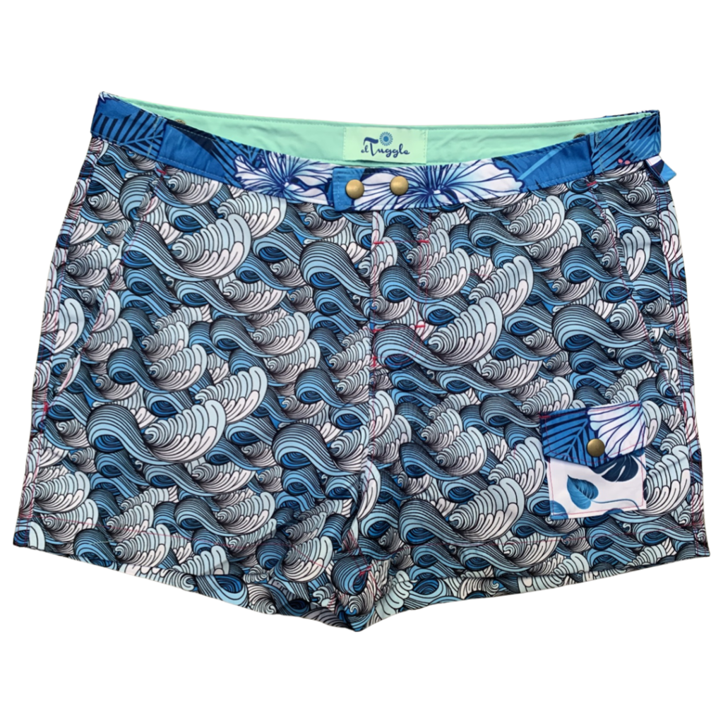 JAPANESE WAVES Swim Short - El Tuggle™ JAPANESE WAVES Swim Short - El Tuggle™